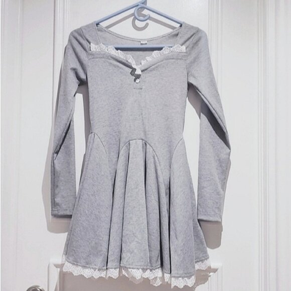 New KAWAII Pleated Maid Skater Dress - Picture 12 of 13